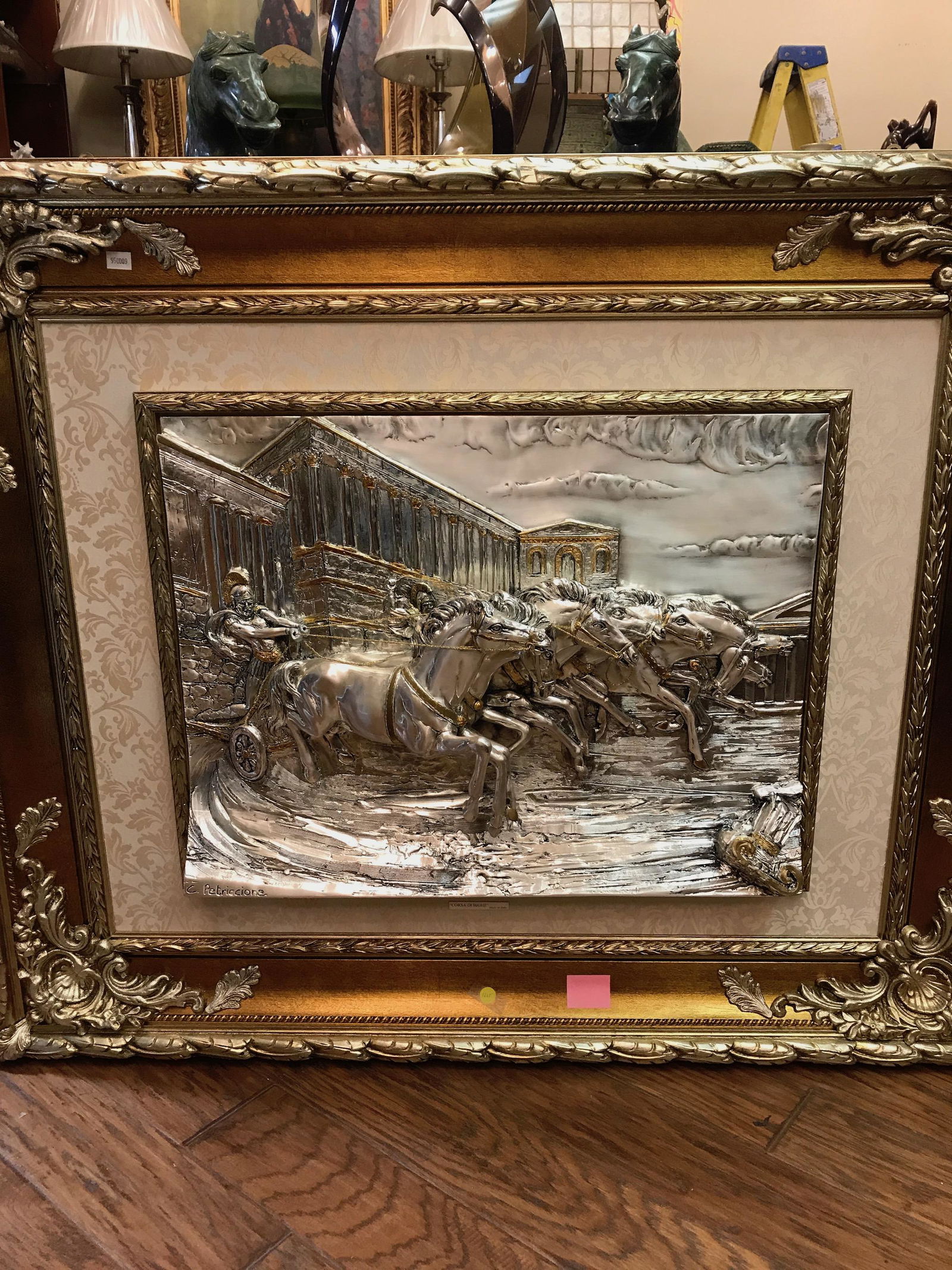 Spectacular Silver and Gold Over Bronze Relief (1 of 12)