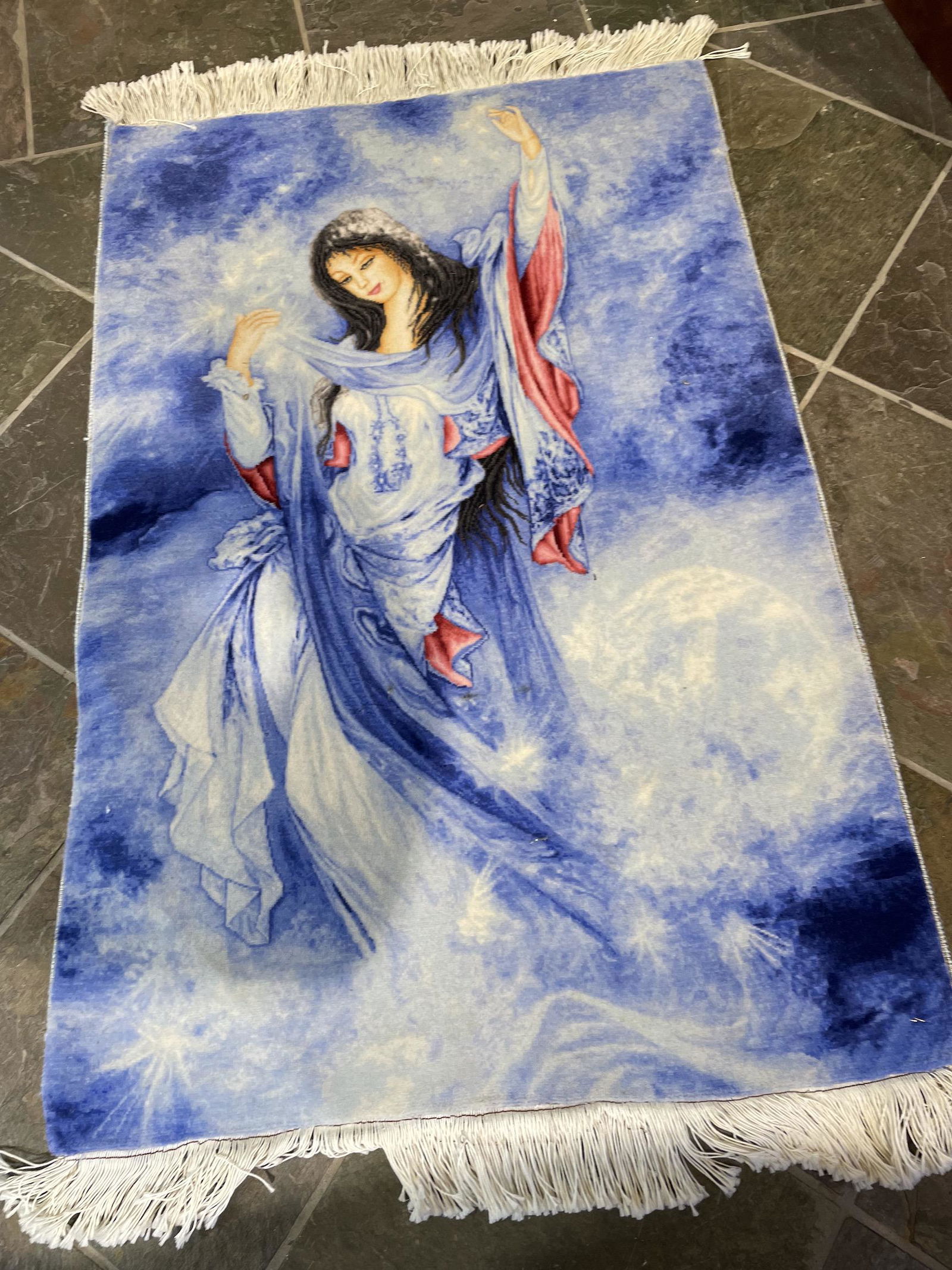 Tabriz Hand-Woven Wool Tapestry/Rug (1 of 10)