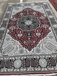 Fine Silk on Silk Tree of Life Area Rug, 5.10' x 9'