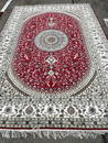 Hand-Woven Silk on Silk Medallion Area Rug