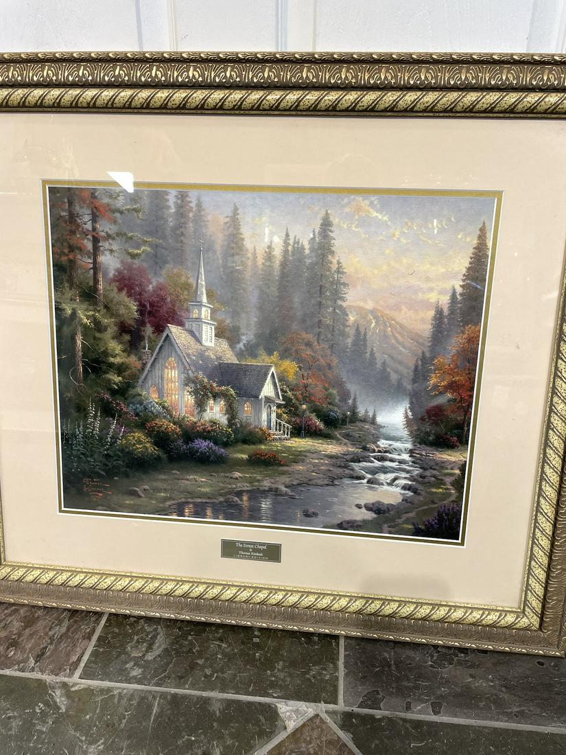 "The Forest Chapel" Print by Thomas Kinkade (1 of 12)