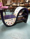 Abstract Modern Commode with Mother of Pearl Inlay