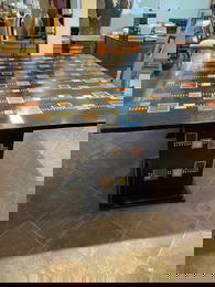 Spectacular Mosaic Table w/ Onyx, Stone Inlay, Signed