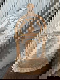 Hand-Carved Marble Fountain w/ Lion Head
