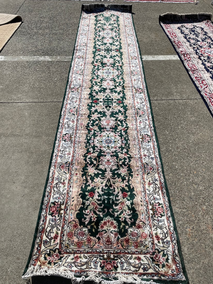 Wool and Silk Hand-Woven Runner/Area Rug (1 of 14)