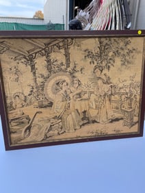 Vintage Tapestry of Musician