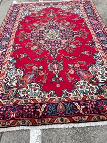 Colorful Hand-Woven Medallion Area Rug