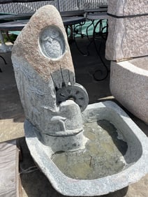 Riverstone Fountain with Wheel, Animals