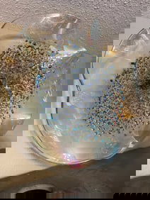 Hand-Blown Glass Modern Wall Art - Blue