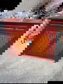 Unusual Console Table/Cabinet