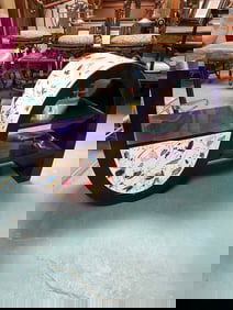 Abstract Modern Commode with Mother of Pearl Inlay