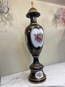 Large Porcelain Gilded Bronze Vase
