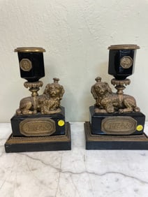 Unique & Unusual Pair of Candle Holders