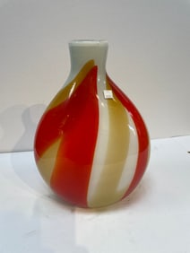 Unusal Modern Hand Blown Glass Vase