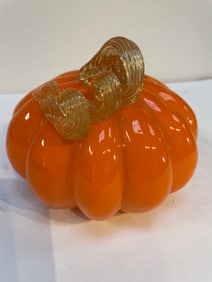 Hand Blown Glass Pumpkin