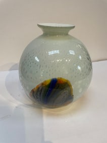 Modern Abstract Hand Blown Glass Vase