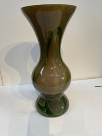 Large Modern Abstract Hand Blown Glass Vase