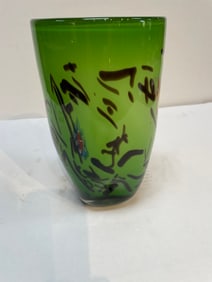 Hand Blown Glass Vase