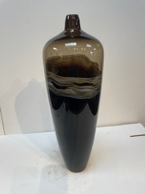 Unusal Abstract Hand Blown Glass Vase