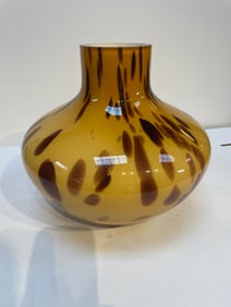 Modern Abstract Hand Blown Glass Vase Centerpiece