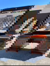 Vanity with Two Doors, Mirror with Infinity Design