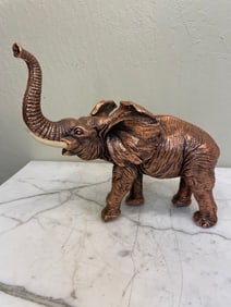 Copper Elephant Statue