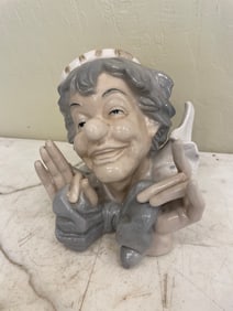 Porcelain Clown Smiling Figurine