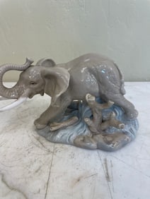 Porcelain Elephant Figurine