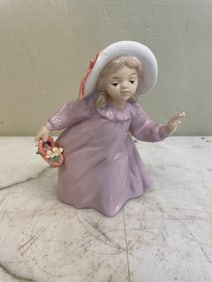 Porcelain Girl with Basket