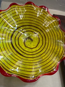 Modern Hand Blown Glass Wall Decor w/ Mount