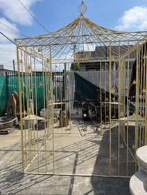 Magnificent Wrought Iron Gazebo - Bamboo Design