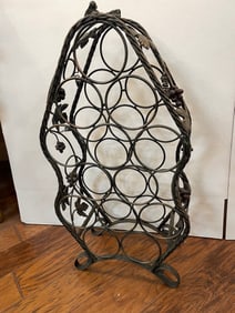 Wrought Iron Wine Bottle Holder