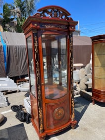Unique Wood and Glass Cabinet