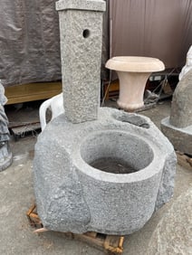 Granite Hand-Carved Self-Contained Fountain