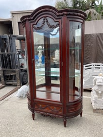 Display Cabinet with Glass Shelves