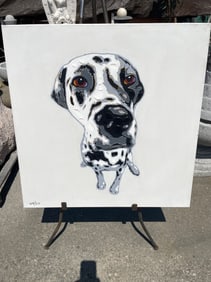 Dalmatian Abstract Oil On Canvas