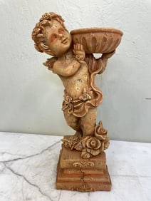 Statue - Cherub Holding a Bowl