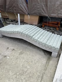 Two-Tone Granite Bamboo-Style Bridge