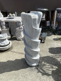 Unique Granite Spiral Fountain