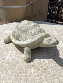 Vintage Hand-Made Turtle Garden Statue