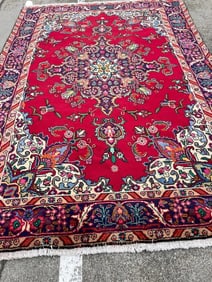 Colorful Hand-Woven Medallion Area Rug