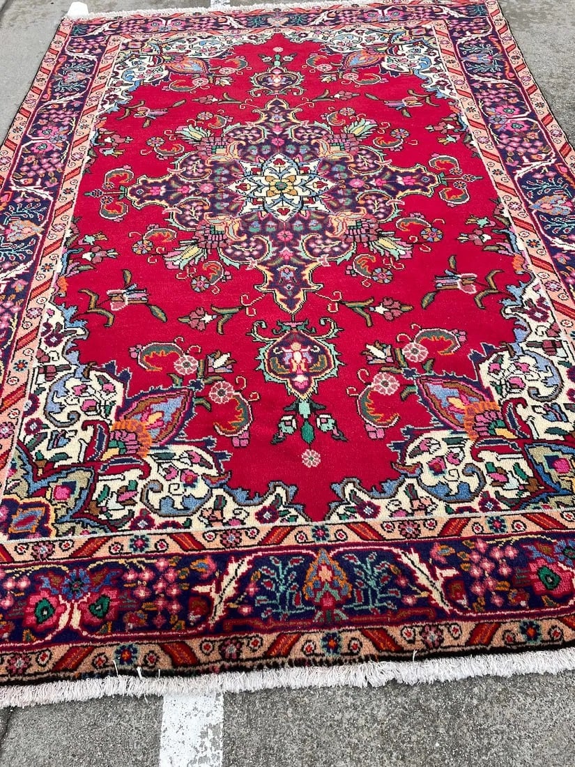 Colorful Hand-Woven Medallion Area Rug (1 of 12)