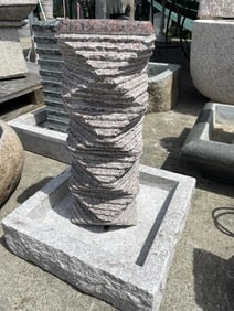 Modern Abstract Granite Fountain