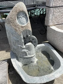 Riverstone Fountain with Wheel, Animals