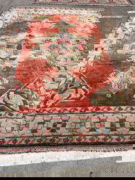 Hand-Woven Wool Nomad Geometric Area Rug