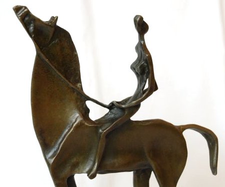 Abstract Bronze of Woman on Horse by Salvador Dali (1 of 8)