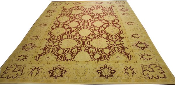 Hand-Knotted - Agra - 10' X 14' -Rug: Hand-Knotted - Heirloom - Agra - 10' X 14' -Rug