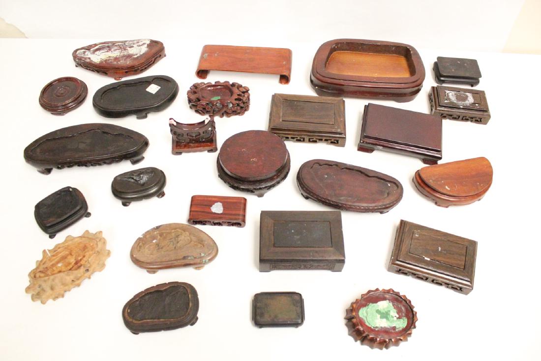 Lot of misc. wood stands (1 of 10)