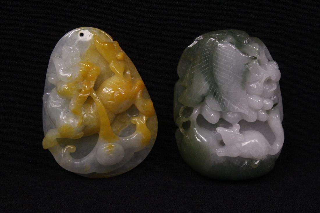 2 Chinese jadeite carved ornaments (1 of 10)