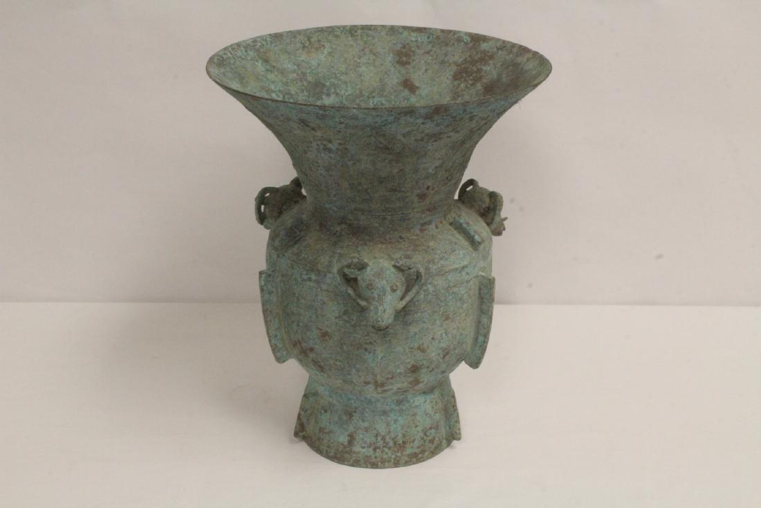 Chinese archaic style bronze hu (1 of 10)